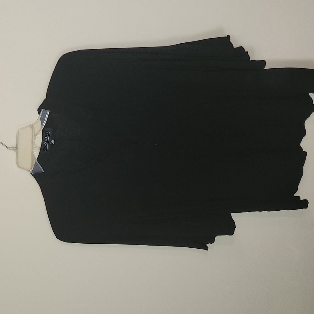 Eloquii black gauze tunic 18